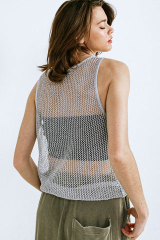 LOST IN THE WAVES WOVEN TANK TOP - By Baano