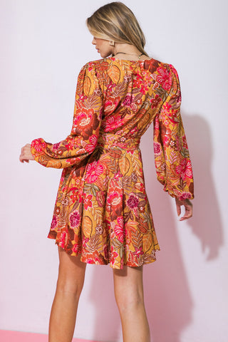 AROUND THE TIME WOVEN MINI DRESS - By Baano