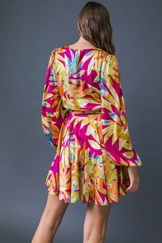 ALL FALL LONG WOVEN MINI DRESS - By Baano