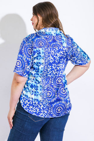BEAUTIFUL BORDERS WOVEN TOP - By Baano