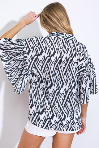 PRETTY ON POINT WOVEN TOP - By Baano