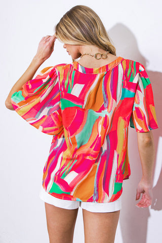 LEAN ON ME WOVEN TOP - By Baano