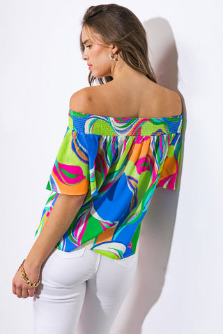 HOME OF THE FREE WOVEN TOP - By Baano