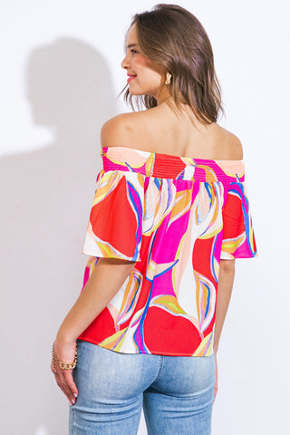 HOME OF THE FREE WOVEN TOP - By Baano