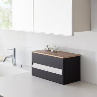 Paper Towel Dispenser - Steel + Wood - By Baano