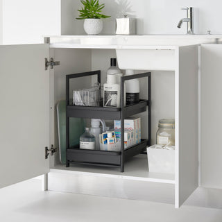 Two-Tier Pull-Out Shelf - Steel - By Baano