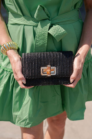 Black Lilly Clutch