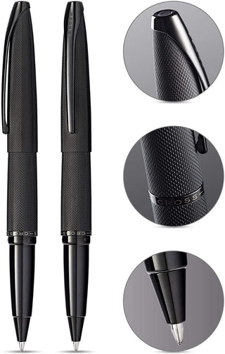 ATX® Brushed Black Rollerball Pen - By Baano