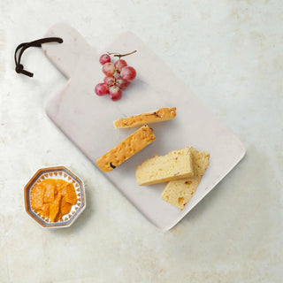 Bloom Marble Charcuterie Board with Leather Strap INOX Artisans