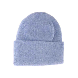 KIDS Soft Ribbed Leather Patch C.C. Beanie