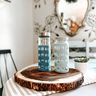 Geometric Cube Silicone Bottle Sleeves Set, for 16oz Bottles