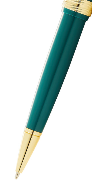 Bailey Light™ Polished Green Resin and Gold Tone Ballpoint Pen - By Baano