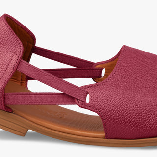 Burgundy Vintage Peep Toes - By Baano