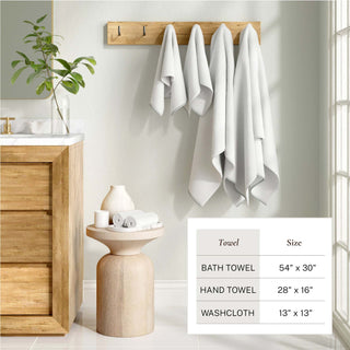 Cotton Border-Stitched 6-Piece Towel Set - Valery Collection Great Bay Home