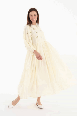 Mable Bohemian Summer Dress in 100% Cotton - By Baano