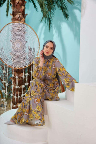 Madison Long Maxi Dress with Long Sleeves - By Baano