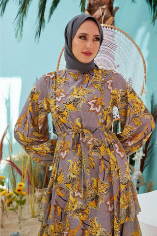 Madison Long Maxi Dress with Long Sleeves - By Baano