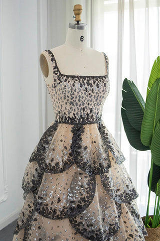 Captivating Sequin Sleeveless Evening Gown - By Baano