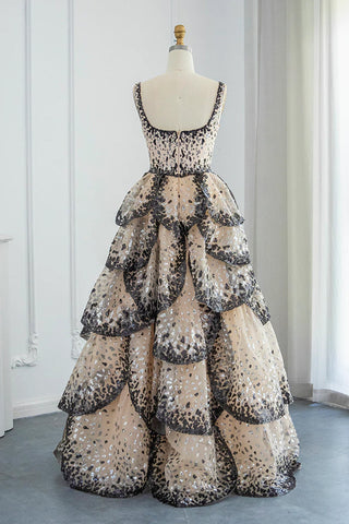 Captivating Sequin Sleeveless Evening Gown - By Baano