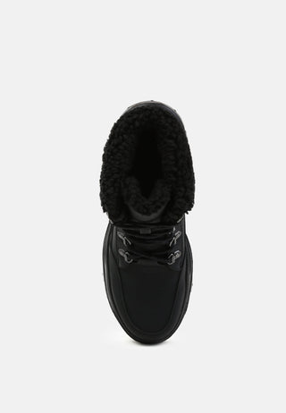 carla cushioned collared lace-up ankle boots