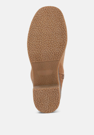 Cary Block Heel Micro Suede Boots