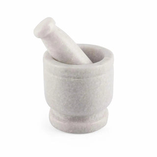 Cassia Marble Mortar and Pestle INOX Artisans