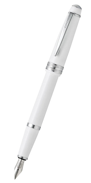 Bailey Light™ Polished White Resin Extra-Fine Nib Fountain Pen - By Baano