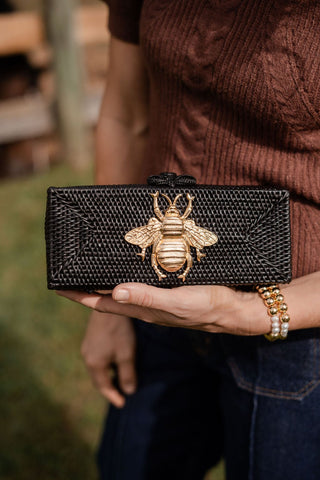 Colette - Black - Gold Adornments