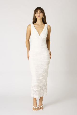 Katherine Textured Midi Dress