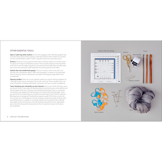 Crochet for Beginners: A Stitch Dictionary with Step-by-Step Illustrations and 10 Easy Projects (Spiral Bound) Lay it Flat Publishing Group