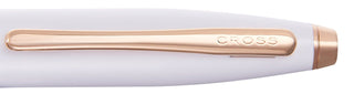 Calais™ Pearlescent White Lacquer Ballpoint Pen - By Baano