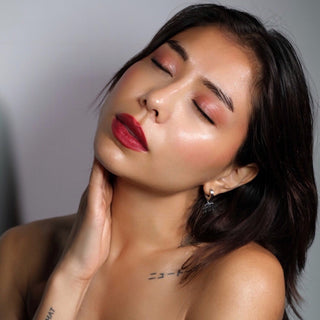 Vegan MultiStick colored from Beets + Radish for Cheeks and Lips - I am. Brave.