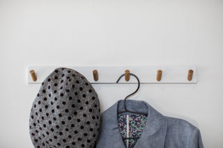 Wall-Mounted Coat Rack - Steel + Wood - By Baano