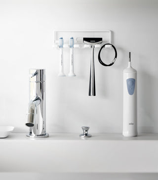 Traceless Adhesive Toothbrush Holder - Steel - By Baano