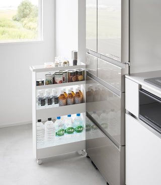 Slim Rolling Wagon (31.7" H) - Steel - By Baano