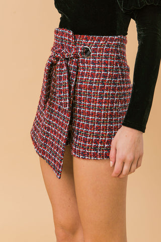 WONDERFUL WEATHER TWEED SKORT - By Baano