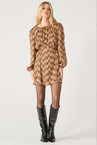 Long Sleeve Side Laced Mini Dress