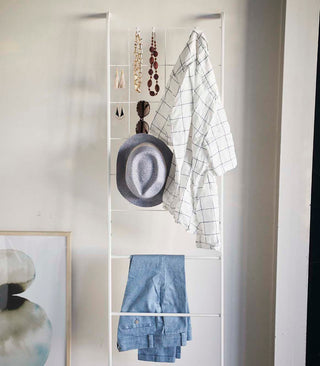 Leaning Ladder with Grid Panel (63" H) - Steel - By Baano