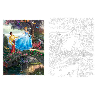 Disney Dreams Collection Thomas Kinkade Studios Coloring Book (Spiral Bound) - By Baano