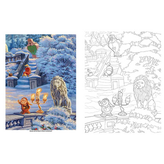 Disney Dreams Collection Thomas Kinkade Studios Disney Princess Coloring Book (Spiral Bound) - By Baano