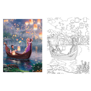 Disney Dreams Collection Thomas Kinkade Studios Disney Princess Coloring Book (Spiral Bound) - By Baano