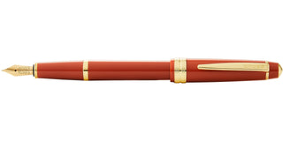 Bailey Light™ Polished Amber Resin and Gold Tone Extra Fine Nib Fountain Pen - By Baano