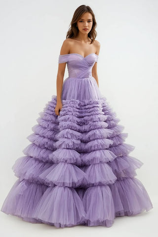 Duchess Off-The-Shoulder Prom Maxi Dress - By Baano