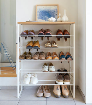Six-Tier Shoe Rack (34" H) - Steel Yamazaki Home