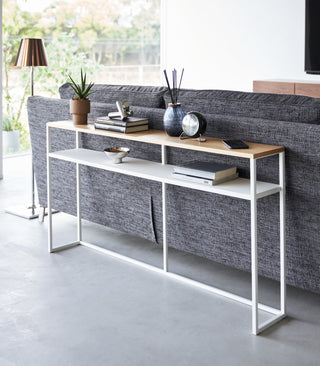Long Console Table - Two Styles - Steel - By Baano