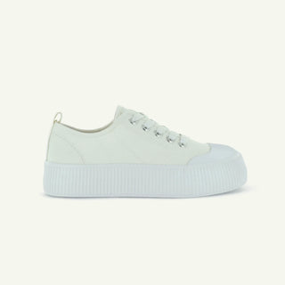 COURT ROYALE: VULCANIZED COURT SHOE - WHITE - By Baano