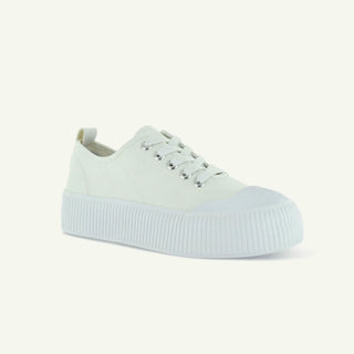 COURT ROYALE: VULCANIZED COURT SHOE - WHITE - By Baano
