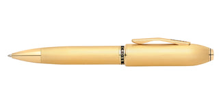 Peerless™ 23KT Heavy Gold Plate with Gold Plated Appointments and Swarovski Crystal Ballpoint Pen - By Baano