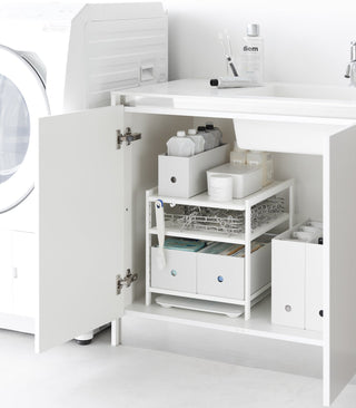 Three-Tier Cabinet Storage Rack (14" H) - Steel Yamazaki Home