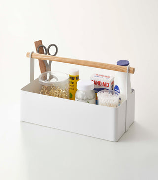 Storage Caddy - Large - Steel + Wood - By Baano
